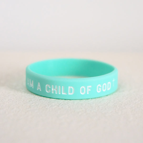 光盐生活馆原创硅胶手环儿童手环彩色美好的文字/上帝的孩子/耶稣爱我/阿们