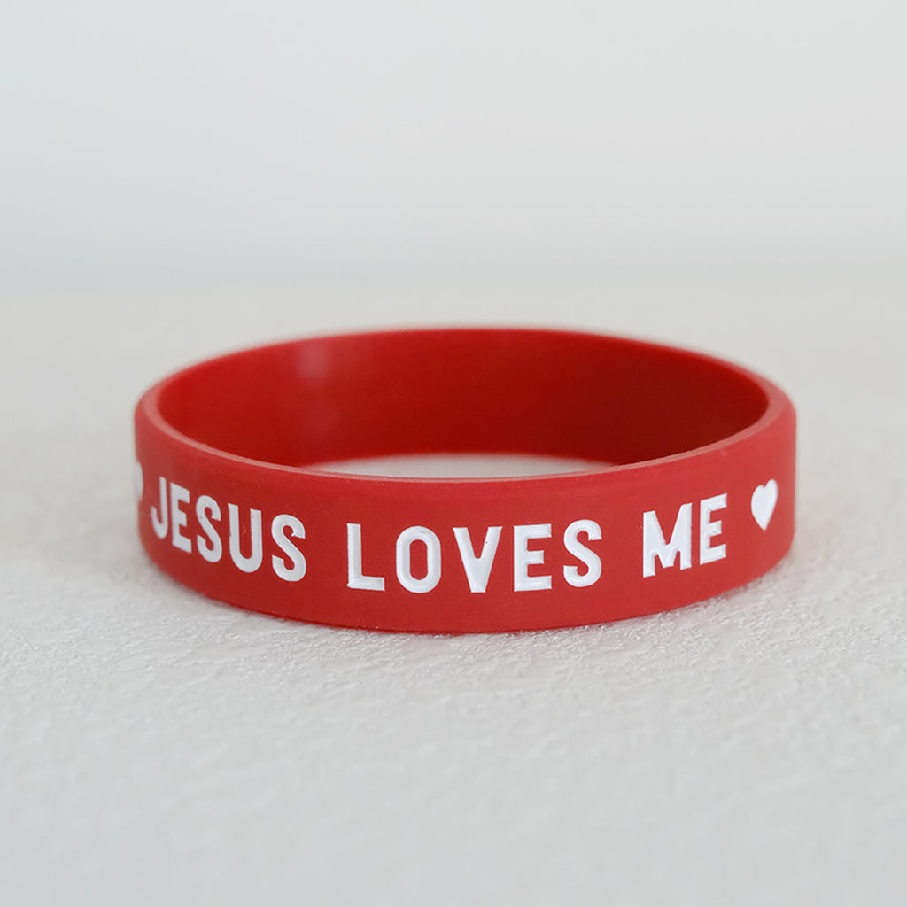 光盐生活馆原创硅胶手环儿童手环彩色美好的文字/上帝的孩子/耶稣爱我/阿们