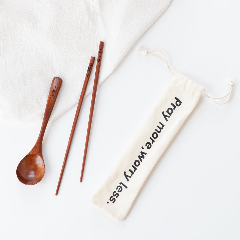 【便携餐具】木质便携餐具 洁净饮食/好好吃饭