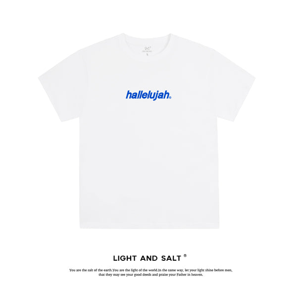 【哈利路亚】糖果色男女款纯棉宽松T恤情侣团契服 哈利路亚