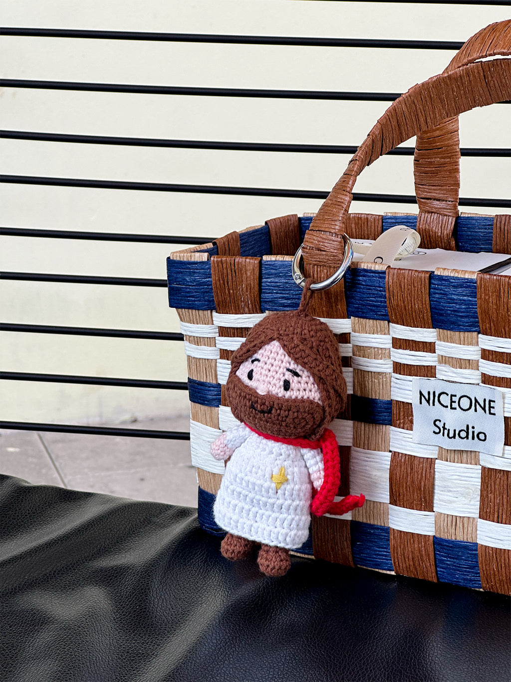 光盐生活馆稣稣家系列手工编织公仔挂件多用途装饰