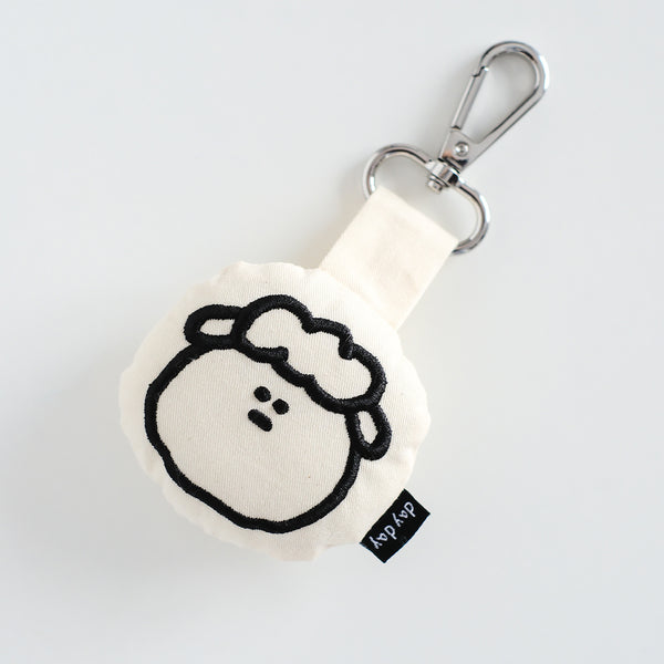【呆呆羊插画系列挂扣】呆呆羊和它的主人 挂扣钥匙扣软软包包挂饰