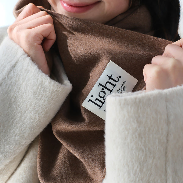 【围巾】冬季温暖超温柔围巾巨好搭新款纯色绣标围巾「祢是黑夜中的光」