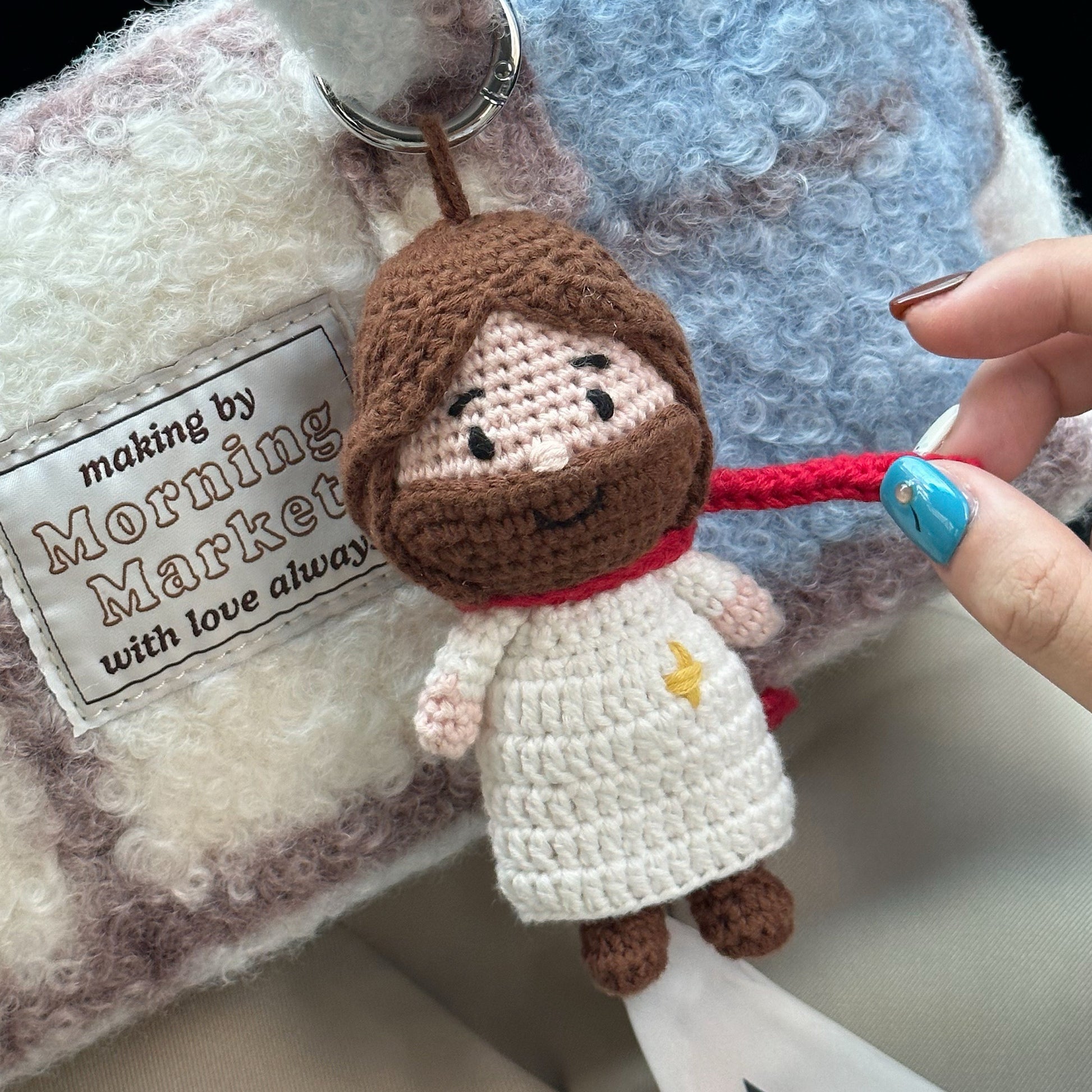 光盐生活馆稣稣家系列手工编织公仔挂件多用途装饰