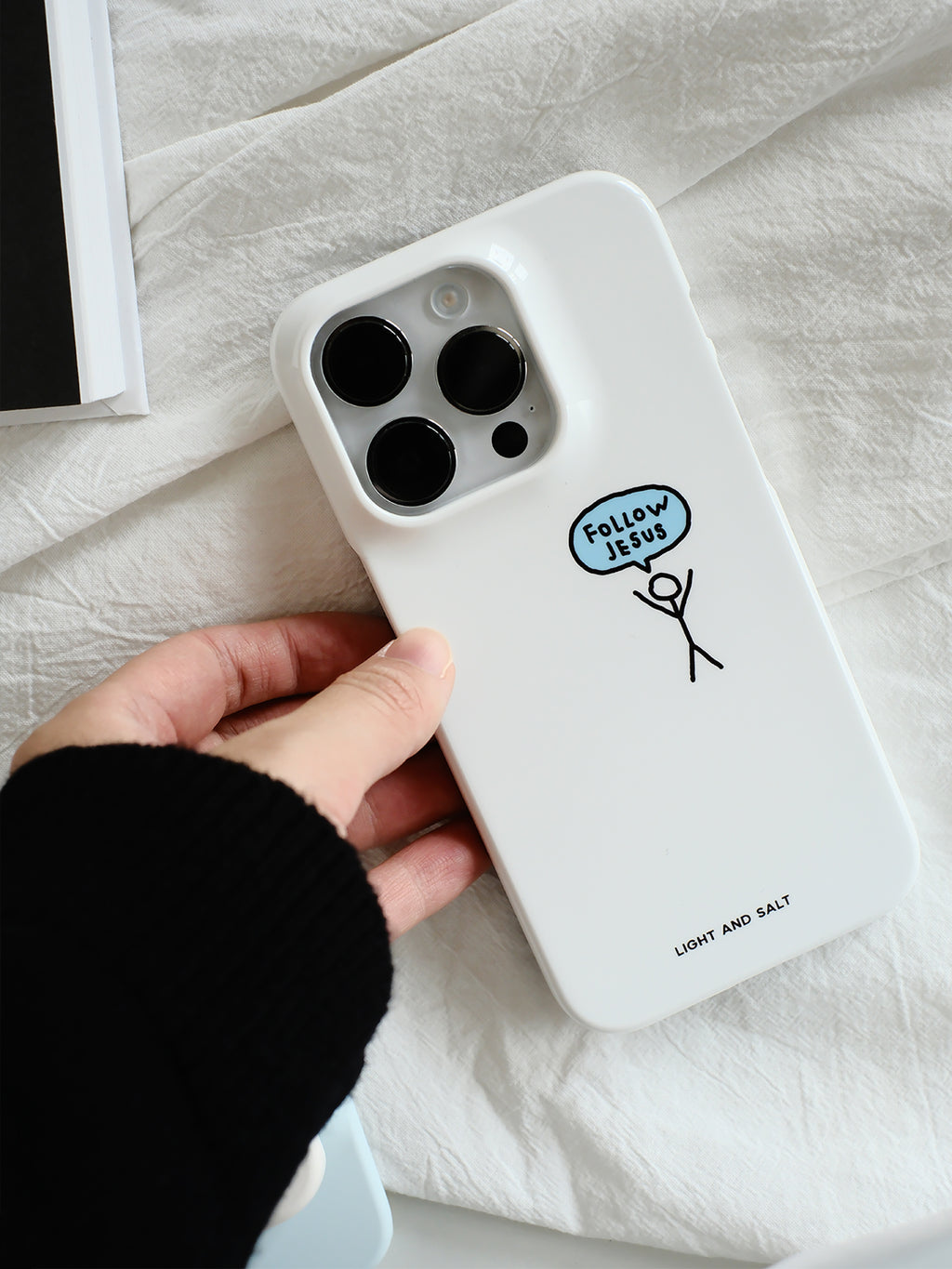 廣研生活館 影視手機殼 韓國進口 不發黃 不變色 半包手機殼/跟隨耶穌