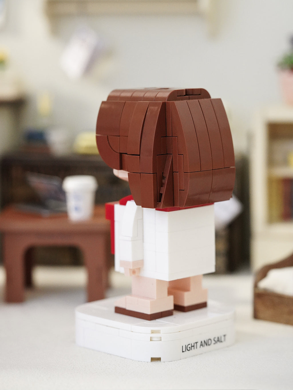 光盐生活馆原创设计稣稣仔系列立体造型积木解压互动玩具可爱摆件