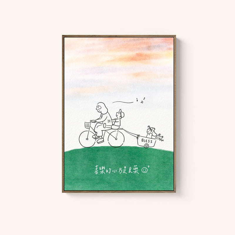 【装饰画】原创设计装饰画/喜乐的心/恩典够用 /主是我的亮光