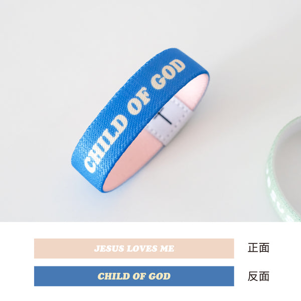 【双面手环】英文设计彩色涤纶高弹松紧手环双面图案手腕带大人儿童手环可滴驱蚊液