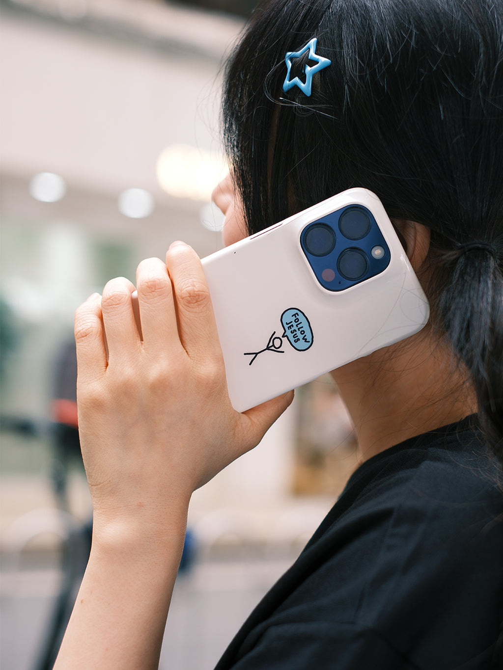 廣研生活館 影視手機殼 韓國進口 不發黃 不變色 半包手機殼/跟隨耶穌