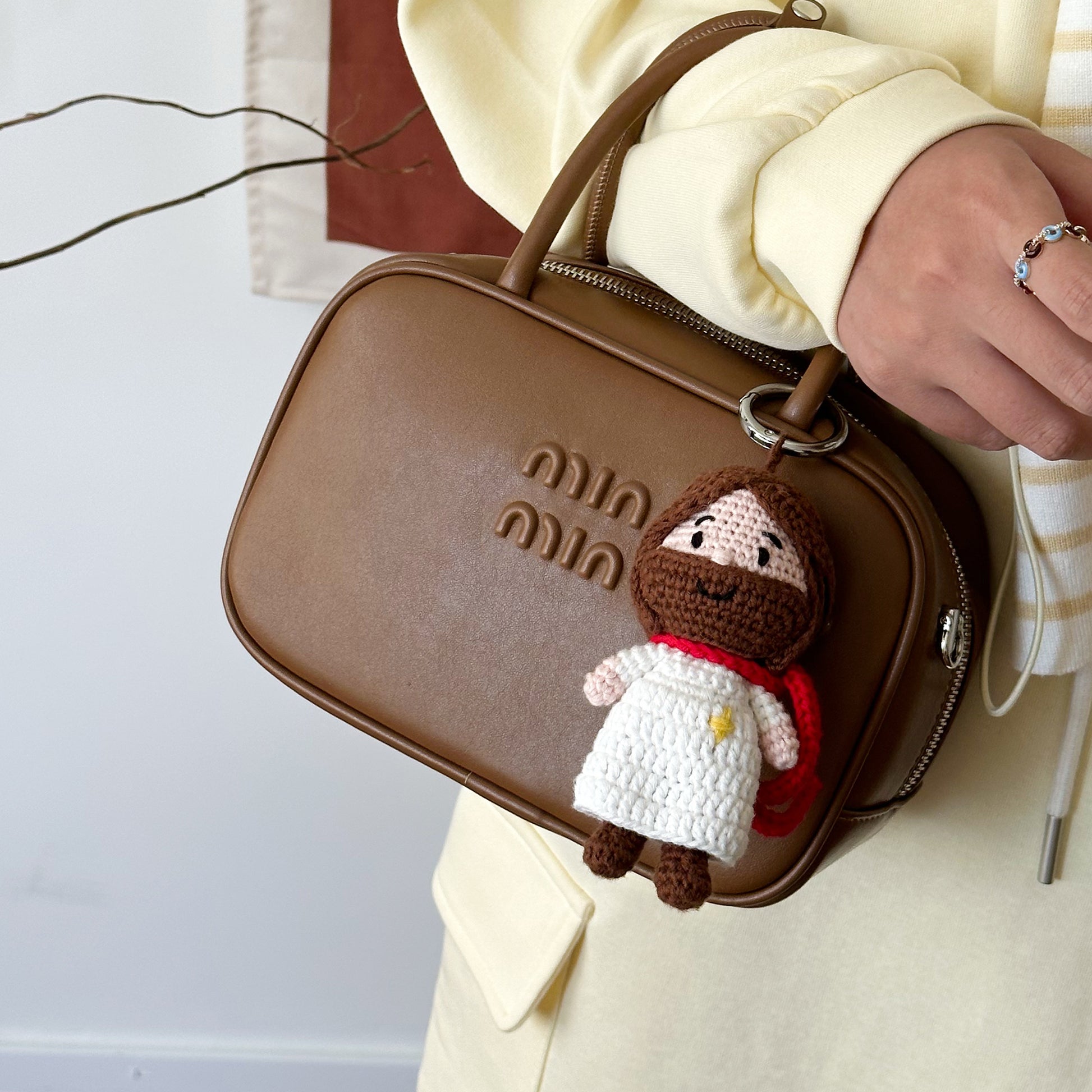 光盐生活馆稣稣家系列手工编织公仔挂件多用途装饰