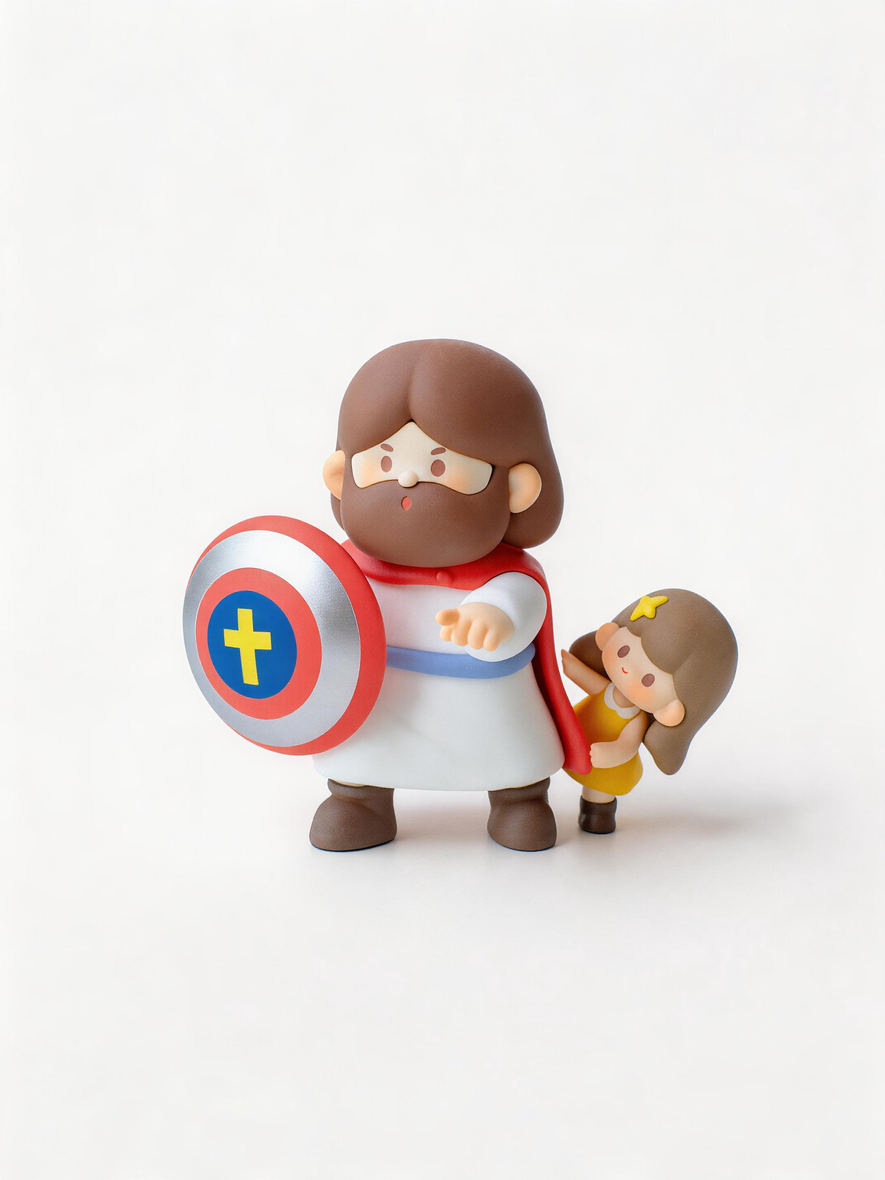 Light & Salt Jesus Figurine – Christian Desktop Décor, Faith-Inspired Gift for Baptism, Christmas & Easter
